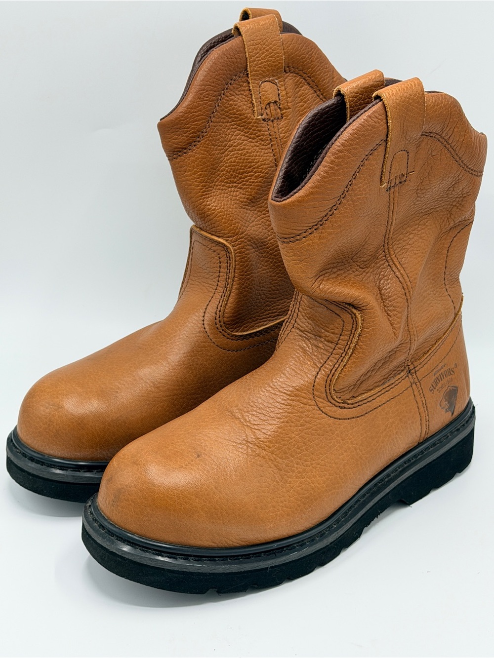 Herman Survivors Dalton Steel Toe Work Boots, men’s size 8